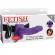 Fetish Fantasy Series 7\" Hollow Strap-On Vibrating With Balls 17.8CM Purple