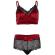 Leg Avenue 2 Pieces Set Black and Red