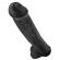 King Cock 15 Inch Dildo kiveksillä Musta
