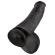 King Cock 15 Inch Dildo kiveksillä Musta