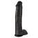 King Cock 15 Inch Dildo kiveksillä Musta