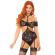 Leg Avenue 2 Pieces Lace Bandeau and Garter Teddy