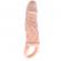 Men Extension Vibrating Cover For Penis With Strap Flesh 13.5 CM