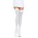 Leg Avenue Nylon Thigh Highs With Bow White / Pink