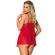 Subblime Babydoll With Bow and Floral Laces Red
