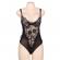 Subblime Queen Plus Floral Lace and Fringed Black Teddy