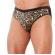 Mens Animal Print Briefs With Zipper