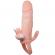 Brave Man Penis Cover With Clit and Anal Stimulation Flesh 16.5 CM