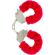 ToyJoy Furry Fun Wrist Cuffs Bondage Red