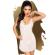 Penthouse Casual Seduction Babydoll - Valkoinen