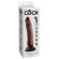 King Cock 17.78 CM Vibrating Cock Brown