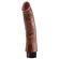 King Cock 17.78 CM Vibrating Cock Brown