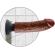 King Cock 20.32 CM Vibrating Cock Brown