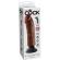 King Cock 20.32 CM Vibrating Cock Brown
