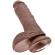King Cock 8\" Cock Brown With Balls 20.3 CM