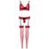 Leg Avenue Three Pieces Set One Size - Red