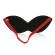 Ohmama Fetish Blindfold With 3 Rivets -  Black-Red
