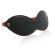 Ohmama Fetish Blindfold With 3 Rivets -  Black-Red