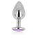 Ohmama Anal Plug Metal Violet 8 CM