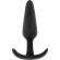 Black&silver - Kael Silicone Loop Anal Plug Size M