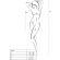 Passion - BS096 Bodystocking Musta Yksi Koko