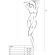Passion - BS099 Bodystocking Musta Yksi Koko
