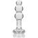 Nebula Series By Ibiza - Model 1 Anal Plug Borosilicate Glass 10.7 X 3 CM Clear