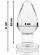 Nebula Series By Ibiza - Model 3 Anal Plug Borosilicate Glass 11 X 5 CM Transparent