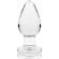 Nebula Series By Ibiza - Model 3 Anal Plug Borosilicate Glass 11 X 5 CM Transparent