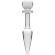 Nebula Series By Ibiza - Model 7 Anal Plug Borosilicate Glass 13.5 X 3 CM Clear