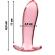 Nebula Series By Ibiza™ - Model 5 Anal Plug Borosilicate Glass 12.5 X 3.5 CM Pink