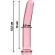Nebula Series By Ibiza™ - Model 9 Dildo Borosilicate Glass 15.5 X 2.5 CM Pink