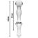 Nebula Series By Ibiza - Model 13 Dildo Borosilicate Glass 18 X 3.5 CM Clear