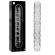 Nebula Series By Ibiza - Model 15 Dildo Borosilicate Glass 18.5 X 3 CM Clear
