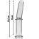 Nebula Series By Ibiza - Model 17 Dildo Borosilicate Glass 18.5 X 3 CM Clear