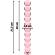 Nebula Series By Ibiza™ - Model 22 Dildo Borosilicate Glass 21.5 X 2.5 CM Pink
