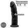 Silexd - Model 2 Realistinen Penis Premium Silexpan Silikoni Musta 23 CM