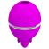Pretty Love - Gemini Ball Purple Round Silicone Vibrator