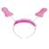 Diablo Picante - 6 Units Pito Pink Glitter Antennas