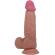 Pretty Love - Sliding Skin Series Realistinen Dildo Liukuvalla Ruskealla Iholle ja Imukupilla 21,8 CM