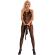 Livco Corsetti Fashion - Imelam Lc 17345 Bodystocking Crotchless Black One Size