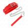 Kink - Collar With Leash 65 CM With Restrictions Red 36-42 CM X 5.5 CM
