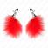 Kink - Feather Nipple Clamp Red 7 CM