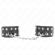 Kink - Wristbands With Double Line of Adjustable Studs Black