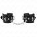 Kink - 3 D-Ring Wrist Restraints Adjustable Black 17.5-25 CM X 6 CM
