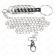 Kink - 7 Metallista Penisrengasta 3,8 CM - 5 CM Yhdistetty Nahalla ja Metalliketjulla 100 CM