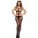 Subblime - 952044 Fishnet Bodystocking With Open Cup and Black Straps One Size