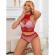Subblime - 952402 Bodystocking Fishnet Set With Pink Diamonds One Size