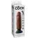 King Cock - Vibrating Cock Brown 15.24 CM