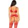 Leg Avenue - Bra + Thong + Stockings  Red One Size